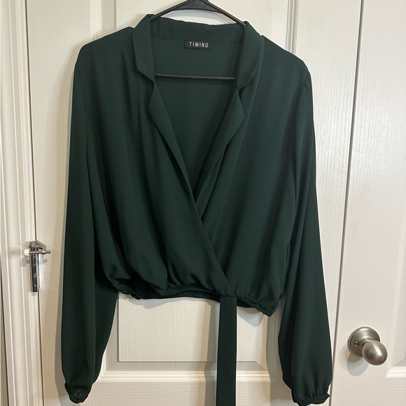 Timing Tops - ‼️RESERVED‼️ 5lb | Timing | Green Blouse